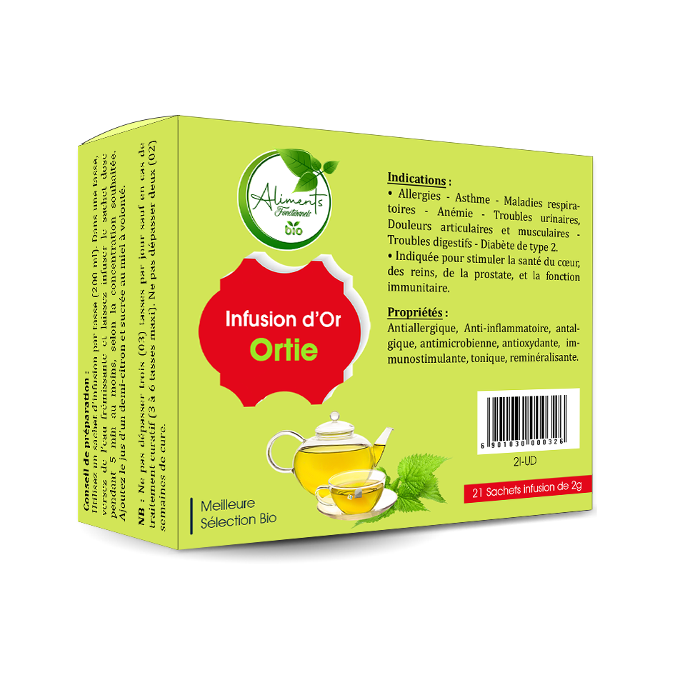 Infusion d’Or : Ortie